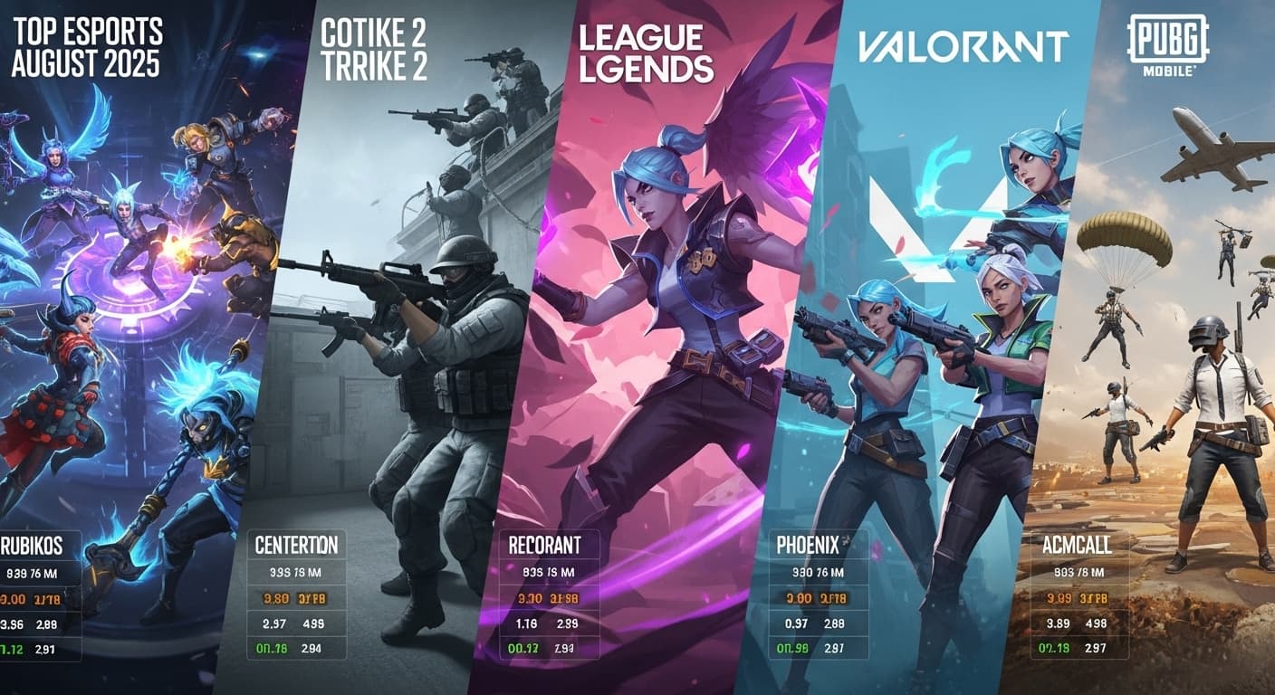 Esports Power Rankings August 2025: Viewership, Prize Pools & Betting Trends image